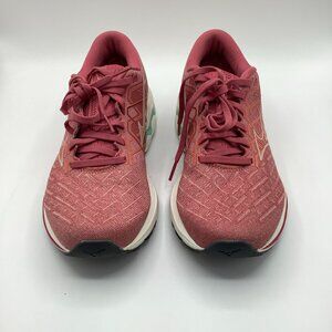 Mizuno Women's Wave Inspire 18 Running Shoe, Rosette/Snow White, 8